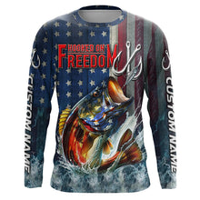 Load image into Gallery viewer, American Flag Bass Custom Fishing Shirts, Patriotic Bass Fishing Jerseys For Men, Women And Kid IPHW5763