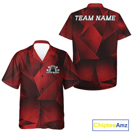 Red and black sports jersey with 'Team Name' text on a white background