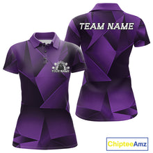 Load image into Gallery viewer, Purple and black sports jersey with 'TEAM NAME' text on a white background