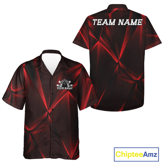 Black and red sports jersey with customizable text on a white background
