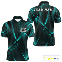 Load image into Gallery viewer, Black and green sports jersey with 'Team Name' and 'Your Name' text on a white background