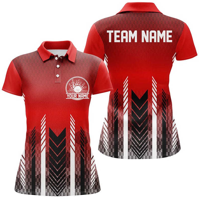 Custom Bowling Jerseys With Name For Women, Personalized Bowling Team Shirts IPHW4969