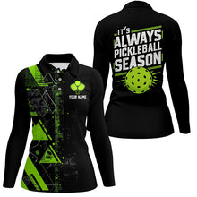 Load image into Gallery viewer, It&#39;S Always Pickleball Season Custom Womens Pickleball Polo Shirts, Pickleball Uniforms IPHW6911
