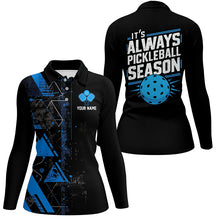 Load image into Gallery viewer, It&#39;S Always Pickleball Season Custom Womens Pickleball Polo Shirts, Pickleball Uniforms IPHW6912