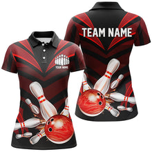 Load image into Gallery viewer, Red Bowling Jersey Strike Bowling Team Shirts, Custom Bowling Uniforms For Women And Women IPHW7105