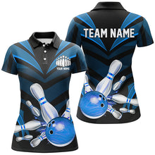 Load image into Gallery viewer, Blue Bowling Jersey Strike Bowling Team Shirts, Custom Bowling Uniforms For Women And Women IPHW7106