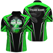 Load image into Gallery viewer, Custom Green Bowling Polo Shirts For Men, Strike Bowling Team Jerseys Bowlers Outfits IPHW5226