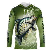Load image into Gallery viewer, Crappie Fishing Custom Long Sleeve Tournament Shirts, Crappie Skin Fishing Jerseys IPHW6375