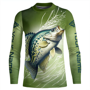 Crappie Fishing Custom Long Sleeve Tournament Shirts, Crappie Skin Fishing Jerseys IPHW6375