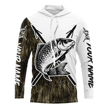 Load image into Gallery viewer, Carp Fish Bowfishing Shirts, Custom Carp Bow Fishing Long Sleeve Tournament Shirts | Grass Camo IPHW6395