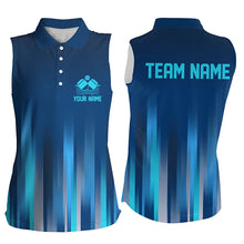 Load image into Gallery viewer, Custom Blue Pickleball Shirts For Women, Pickleball Team Shirt With Name Pickleball Jerseys IPHW7446