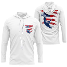 Load image into Gallery viewer, Custom Patriotic Fisherman Long Sleeve Tournament Fishing Shirts, Patriotic Fishing Team Jerseys IPHW6609