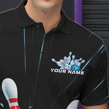 Load image into Gallery viewer, Custom Break Glass Bowling Polo Shirts For Men, Bowling League Shirt Team Uniform IPHW8900
