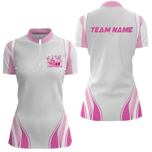 Load image into Gallery viewer, Pink Bowling Shirts For Women, Custom Name Bowling Uniforms Bowling Jerseys IPHW6957
