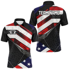 Load image into Gallery viewer, Personalized American Flag Bowling Polo Shirts For Men And Women,  IPHW6961