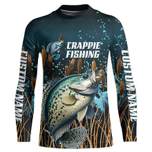 Load image into Gallery viewer, Crappie Fishing Customized Long Sleeve Tournament Fishing Shirts, Crappie Fishing Jerseys IPHW6633