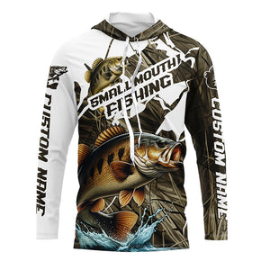 Custom Smallmouth Bass Fishing Long Sleeve Tournament Fishing Shirts, Smallmouth Fishing Jerseys IPHW6453