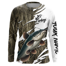 Load image into Gallery viewer, Catfish Fishing Custom Camo Long Sleeve Fishing Shirts, Catfish Fishing Tournament Apparel IPHW7197