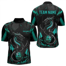 Load image into Gallery viewer, Custom Multi-Color Dragon Bowling Quarter-Zip Shirts For Men, Team Uniform 7312IPHW
