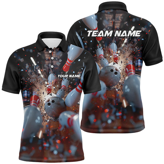 Custom Name Strike Bowling Shirts For Men And Women, Unisex Bowling Team Shirts Bowling Tournament IPHW5919