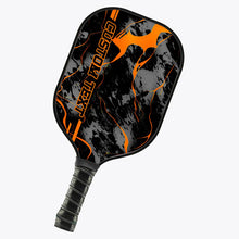 Load image into Gallery viewer, Orange Paint Splatter 3D Printed Custom Pickleball Paddles, Pickleball Gifts For Men And Women IPHW7222