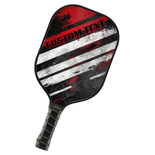 Load image into Gallery viewer, Black And Red Custom Pickleball Paddle For Pickleball Team Members,  Personalized Pickleball Racket Gifts IPHW7228