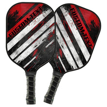 Load image into Gallery viewer, Black And Red Custom Pickleball Paddle For Pickleball Team Members,  Personalized Pickleball Racket Gifts IPHW7228