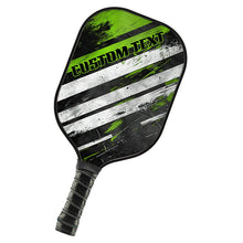 Load image into Gallery viewer, Black And Green Custom Pickleball Paddle For Pickleball Team Members,  Personalized Pickleball Racket Gifts IPHW7229