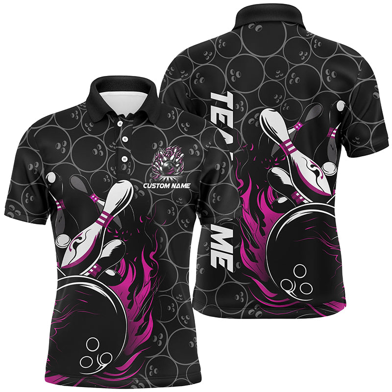 Personalized Multi-Color Strike Bowling Team Shirts, Bowling Ball And Pins Bowling Jerseys Unisex Bowlers Outfit IPHW5933
