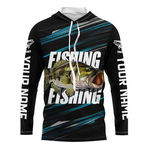 Largemouth Bass Fishing Custom Long Sleeve Tournament Shirts, Men And Women Bass Fishing Jerseys IPHW6682