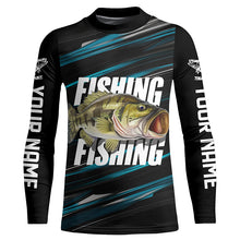 Load image into Gallery viewer, Largemouth Bass Fishing Custom Long Sleeve Tournament Shirts, Men And Women Bass Fishing Jerseys IPHW6682