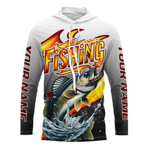 Load image into Gallery viewer, Custom Walleye Flame Fishing Shirts, Walleye Long Sleeve Fishing Jerseys Fishing Gifts IPHW6689