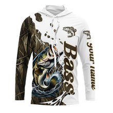 Load image into Gallery viewer, Grass Lake Camo Custom Bass Fishing Long Sleeve Shirts, Bass Tournament Fishing Shirt IPHW7030