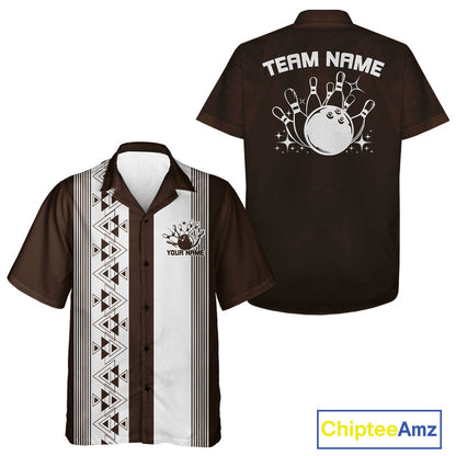 Custom Classic 50S Style Bowling Hawaiian Shirts, Vintage Bowling Team Outfit IPHW10067