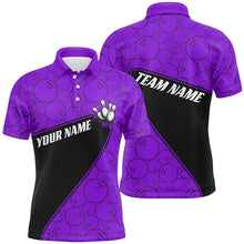 Load image into Gallery viewer, Custom Multi-Color Bowling Ball Pattern Team Shirts For Men And Women And Kids IPHW6563
