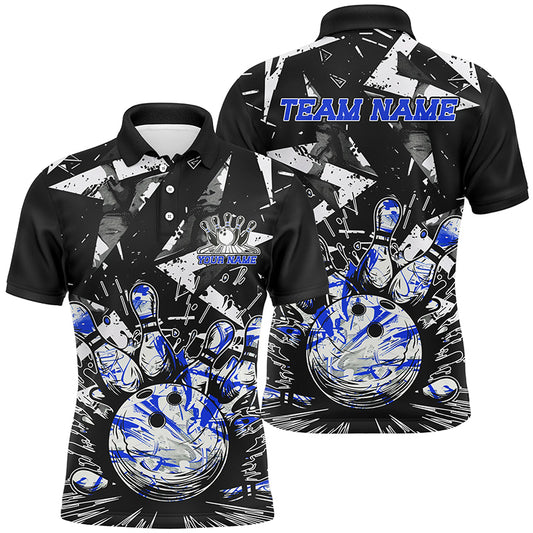 Custom Multi-Color Camo Bowling Team Shirts For Men And Women, Strike Bowling Tournament Team Shirts For Bowlers IPHW6572