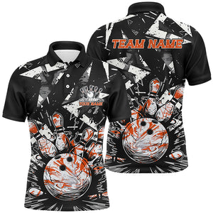 Custom Multi-Color Camo Bowling Team Shirts For Men And Women, Strike Bowling Tournament Team Shirts For Bowlers IPHW6572