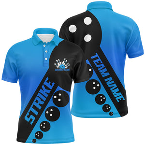 Custom Multi-Color Gradient Bowling Ball Strike Bowling Team Shirts For Men And Women, Bowlers Jerseys League Shirts IPHW6578