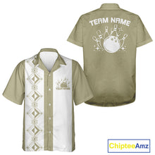 Load image into Gallery viewer, Custom Retro Bowling Button Up Shirt , Classic Vintage Bowling Team Hawaiian Shirt IPHW10072