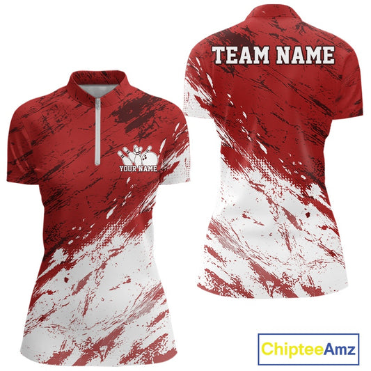 Red and white sports jersey with 'TEAM NAME' and 'Your Name' text space, Chiptee Amz branding.