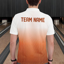 Load image into Gallery viewer, Custom Name Orange Bowling Jerseys For Men, Bowling League Polo Shirt Bowler Outift IPHW10659