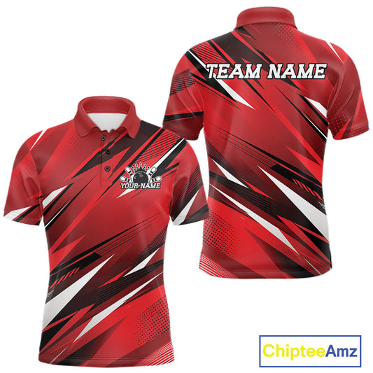 Red and black sports jersey with 'Team Name' text on a white background, featuring Chiptee Amz branding.