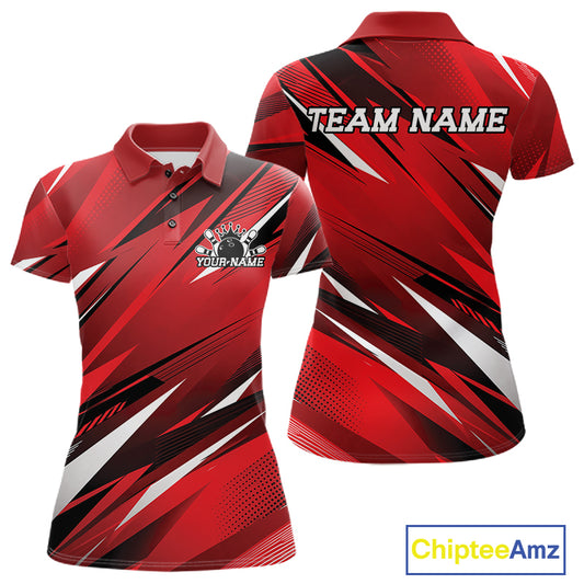 Red and black sports jersey with 'TEAM NAME' and 'YOUR NAME' text, Chiptee Amz branding.