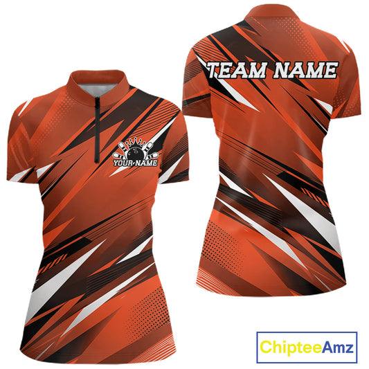 Orange and black sports jersey with 'Team Name' text on a white background