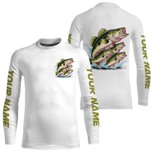 Load image into Gallery viewer, Largemouth Bass Fishes Custom Bass Long Sleeve Fishing Shirts, Bass Tournament Fishing Shirt IPHW7959