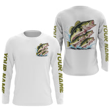 Load image into Gallery viewer, Largemouth Bass Fishes Custom Bass Long Sleeve Fishing Shirts, Bass Tournament Fishing Shirt IPHW7959