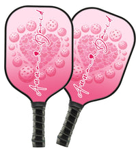 Load image into Gallery viewer, 1PC Custom Pink Heart Pickleball Paddle For Men And Women, Valentines Pickleball Couple IPHW8193