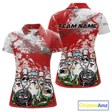 Load image into Gallery viewer, Custom Red Drunk Bowling Ball And Pins Bowling And Beer Shirt, Funny Bowling Jersey IPHW11264