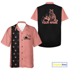 Load image into Gallery viewer, Custom Retro 50S Cat Bowling Button Up Shirt For Men And Women, Classic Cat Bowling Shirt IPHW10070