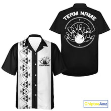 Load image into Gallery viewer, Custom Vintage Retro Style Tribal Bowling Team Hawaiian Shirts, Bowlers Outfit IPHW10082